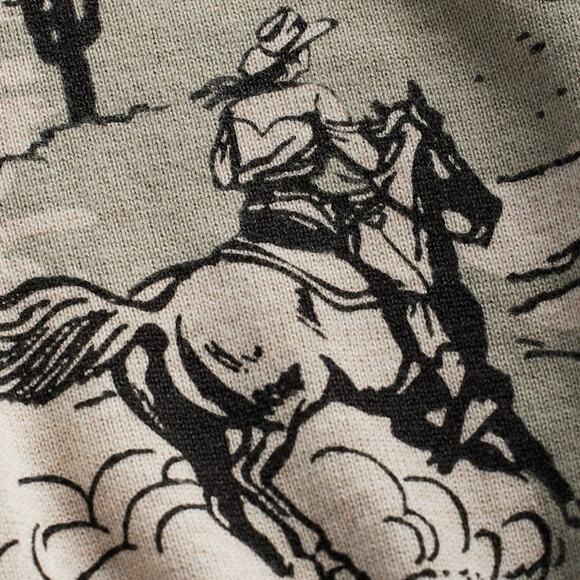 Pendleton Western Sun Short Sleeve Sweater Womens S Small Cowgirl Retro Graphic - Picture 3 of 7